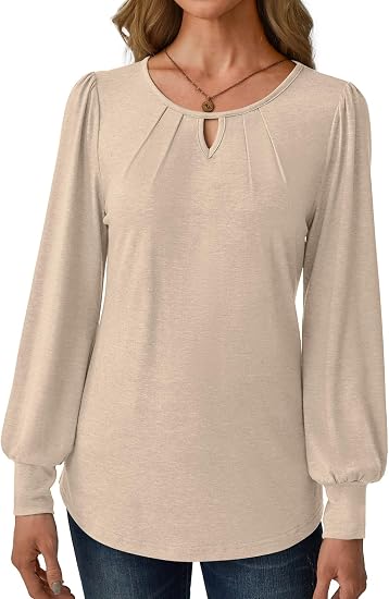 Loose Fit V-Neck Work Blouse