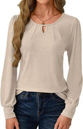 Loose Fit V-Neck Work Blouse